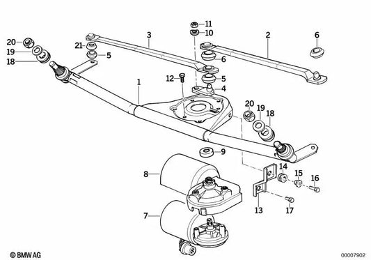 Motorkurbel for BMW Series 3 E36 (OEM 61618357512). Genuine BMW