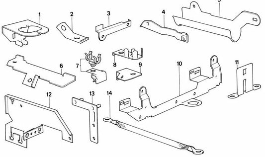 Soporte para Conector de Diagnóstico para BMW E30, E28 (OEM 12521710575). Original BMW