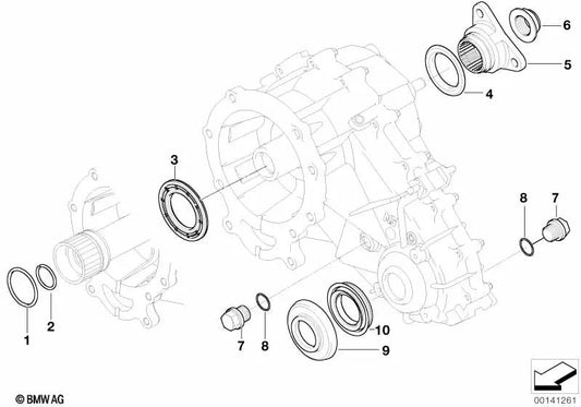 Snap ring for BMW E46, E53 (OEM 27107546690). Original BMW.