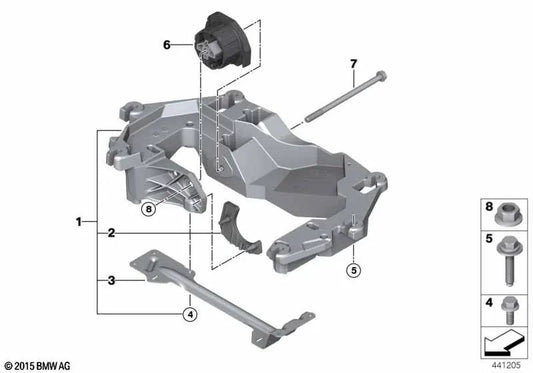 Soporte de Transmisión para BMW X5 F15, X6 F16 (OEM 22326853095). Original BMW