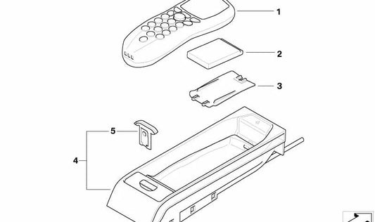 Caja de Expulsión con Instalación de Carga para BMW E46, E39, E53 (OEM 84116936695). Original BMW