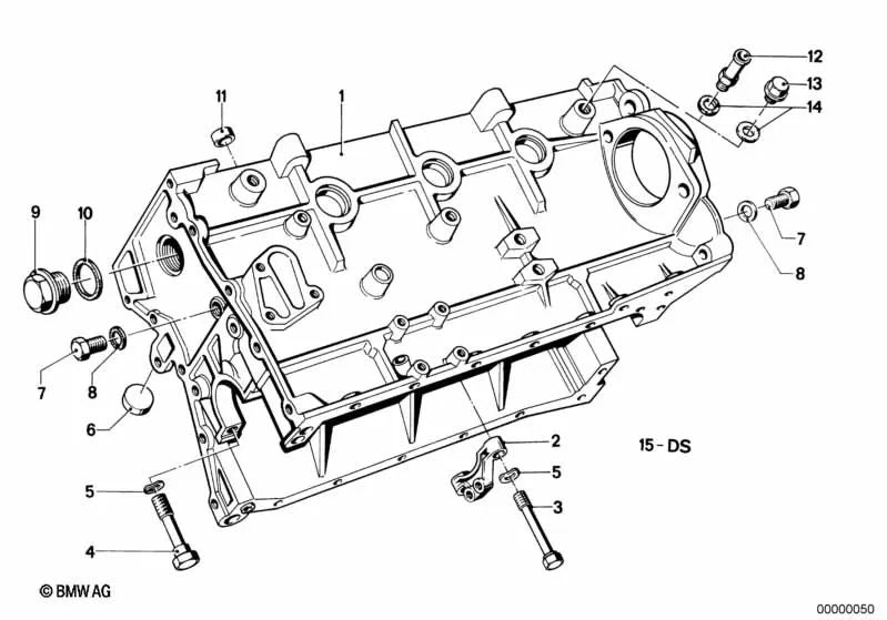 Schraube mit Flansch für BMW E12, E38 (OEM 33321140568). Original BMW.