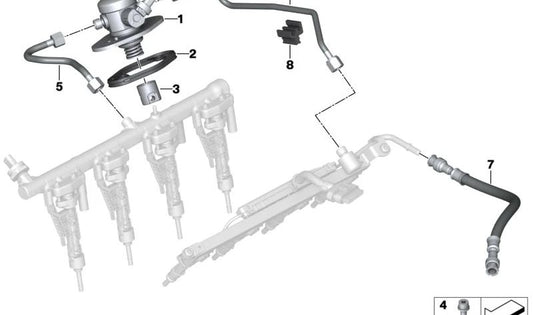 Cable de conexión para BMW Serie 1 F70, Serie 2 U06, Serie 3 G20N, G21N, Serie 4 G22N, G23N, G26N, Serie 5 G60, G61, G68, Serie 7 G70, X1 U11, U12, X2 U10, X3 G45, X5 G05N, G18N, X6 G06N, X7 G07N, XM G09, MINI F65, F66, U25 (OEM 13539456688). Original BMW