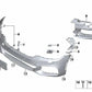 Soporte para faro antiniebla derecho para BMW Serie 5 G30, G31 (OEM 51118064978). Original BMW.