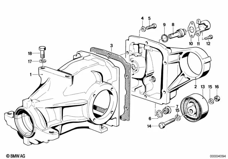 Junta sin asbesto para BMW E30, E36, E28, E24, E23 (OEM 33111210405). Original BMW.