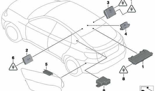 Amplificatore di antenna OEM 65209130155 per BMW E71, E72. BMW originale.