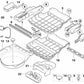 Bandeja de almacenamiento del suelo del maletero para BMW E61, E61N (OEM 51476966738). Original BMW.