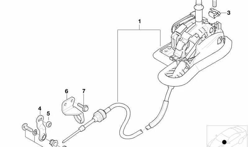 Tuerca de Jaula para BMW E46, E39, E38, E53 (OEM 25161423532). Original BMW.