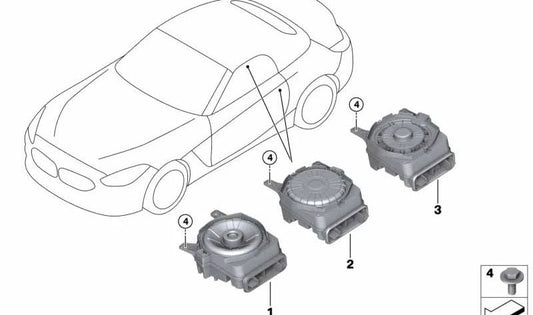 Zentralbass izquierdo para BMW Z4 G29 (OEM 65132622497). Original BMW