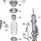 Soporte superior para muelle OEM 33536775750 para BMW {F01, F02, F04}. Original BMW.