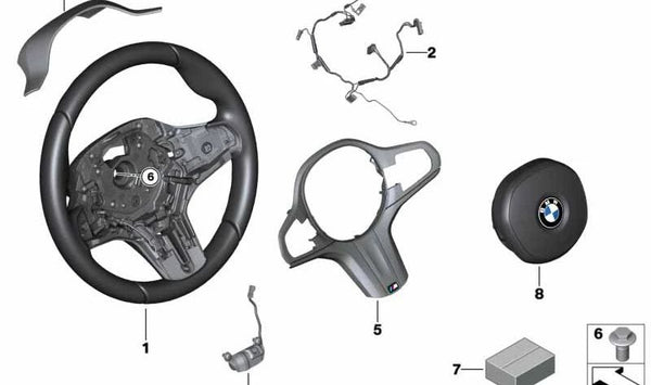 Cable de conexión para volante OEM 32308469456 para BMW G01, G08. Original BMW.