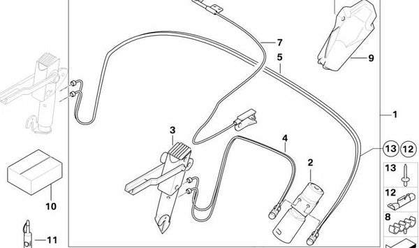 Remache ciego para BMW Serie 5 E61, Z4 E85 (OEM 07147135668). Original BMW