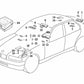 Lumière de lecture intérieure arrière droite pour la série BMW 3 E36 (OEM 63318376862). BMW d'origine