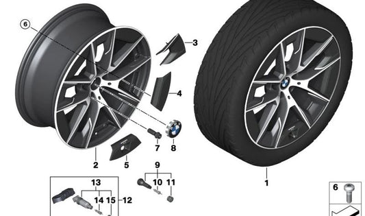 Insert for BMW G30N, G31N (OEM 36136899080). Genuine BMW