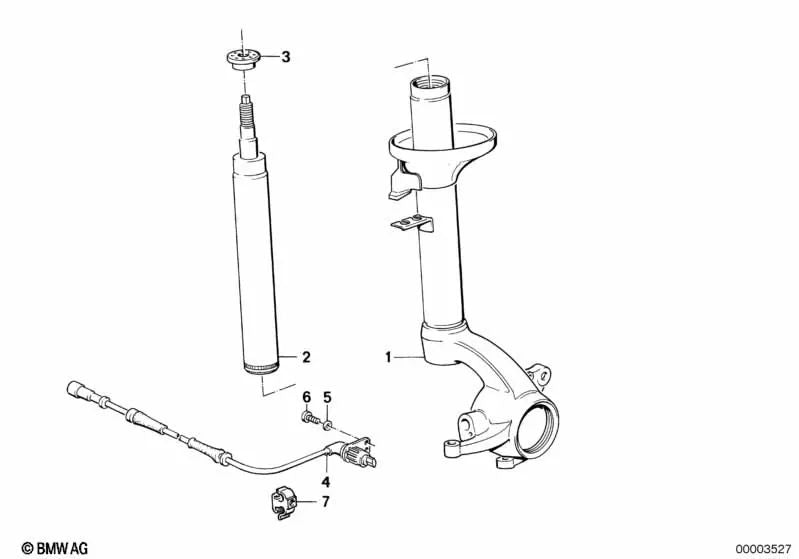 Boost sensor for BMW E30 (OEM 34521178788). Genuine BMW.