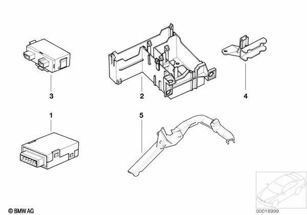 Unidad de Control EWS II para BMW E34, E31 (OEM 61359395666). Original BMW