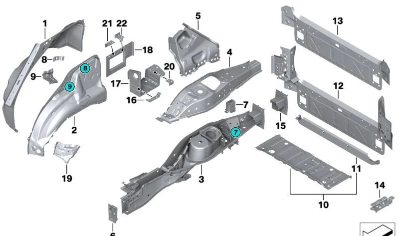 OM LINHO INTERIOR 41117174412 para BMW E70. BMW original.