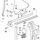 Clip de sujeción OEM 51368170165 para BMW E36. Original BMW.