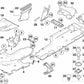 Lower left trim for BMW E60, E60N, E61, E61N (OEM 51717070179). Original BMW