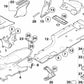 Halterung für untere Mittelverkleidung für BMW 5er E60, E61 und 6er E63, E64 (OEM 51717153449). Original BMW