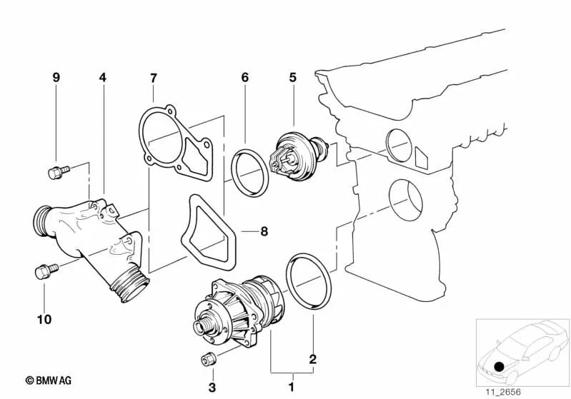 Junta Tórica para BMW E36, E46, E90, E92, E93, E34, E39, E60, E61, E63, E64, E38, E65, E66, E83, E53, E85 (OEM 11511711484). Original BMW.