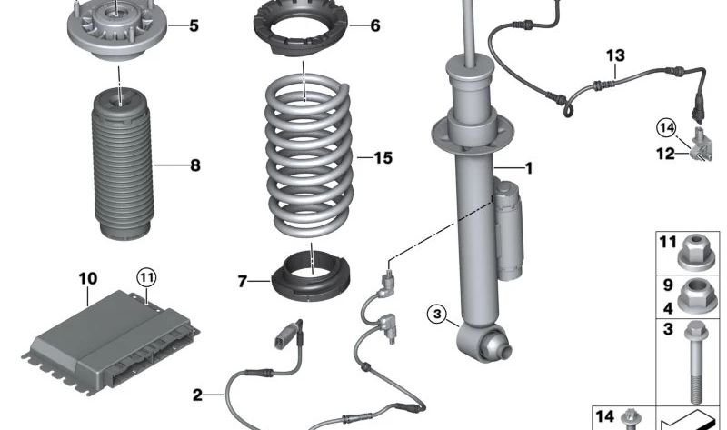 Unidad de Control para BMW Serie 5 G30, G30N, Serie 8 G14, G15, G16 (OEM 37148845511). Original BMW