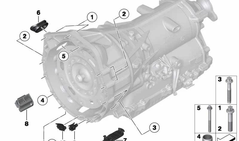 Tapón de cierre OEM 24147627514 para BMW F20, F21, F22, F23, F30, F31, F34, F32, F33, F36, F10, F11, E84, F25, F26, F15, F16. Original BMW