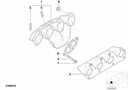 Vis d'asperges pour la série BMW 3 E36, E46 (OEM 11621437203). BMW d'origine