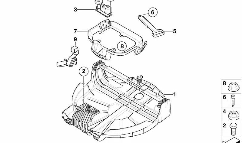 OEM 51713402101 Anello ruota di scorta per BMW E83. BMW originale.