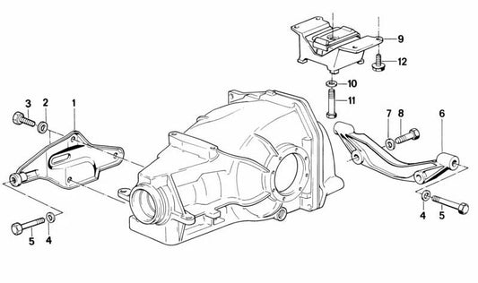 Soporte para BMW Serie 5 E34, Serie 7 E32 (OEM 33171136317). Original BMW