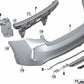 Stoßstangenhalterung hinten links für BMW F86 (OEM 51128056481). Original BMW