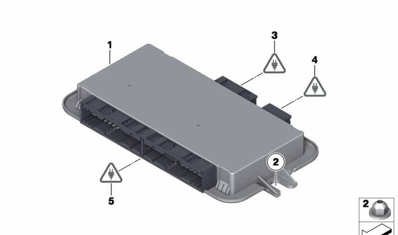 Módulo de control de iluminación OEM 61356992947 para BMW Serie 5 (F07, F10, F11), Serie 6 (F06, F12, F13), Serie 7 (F01, F02, F04) y X3/X4 (F25, F26). Original BMW.