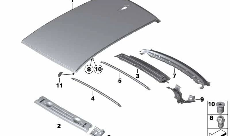 Cubierta exterior para BMW Serie 3 F30, F80 (OEM 41009633663). Original BMW