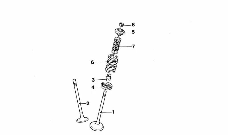 Valve Stem Seal Repair Kit for BMW E30, E36, E46, E34 (OEM 11349059171). Original BMW