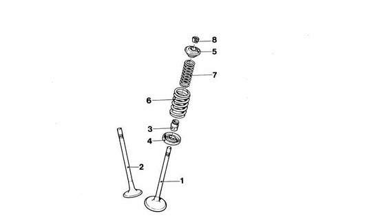 Ventilstamm -Versiegelungsreparaturkit für BMW E30, E36, E46, E34 (OEM 11349059171). Original BMW