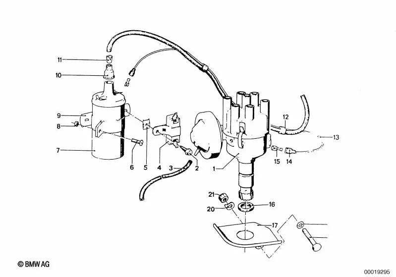 Protector térmico para BMW Serie 5 E12, E28; Serie 6 E24; Serie 7 E23 (OEM 12111265314). Original BMW