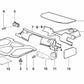 Aislante acústico para puerta delantera izquierda OEM 51488233855 para BMW E36. Original BMW.