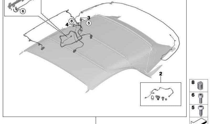 Sensor de efecto Hall para BMW E88, F23 (OEM 54347190734). Original BMW.