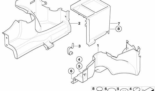 Embellecedor derecho OEM 51477016684 para BMW Z4 E85. Original BMW.