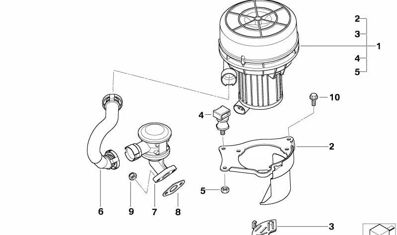 Manguera de Presión para BMW Z4 E85 (OEM 11727508048). Original BMW