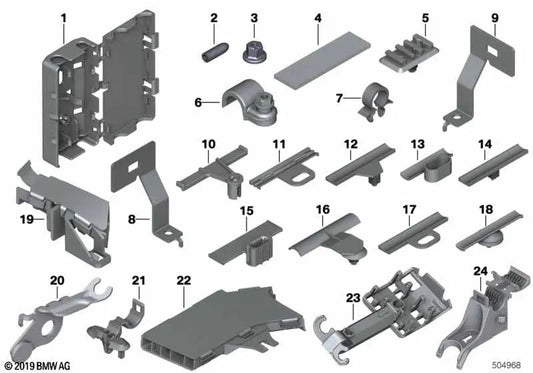 Cable Ties for BMW F40, F44, F45, F45N, F46, F46N, U06, F48, F48N, F49, F49N, U11, U12, F39, E83, E83N (OEM 61138374520). Original BMW