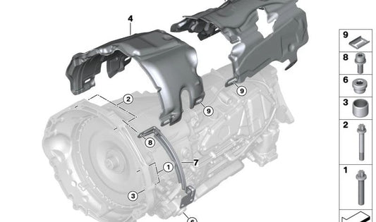 Cápsula acústica trasera para BMW G09 (OEM 24149845321). Original BMW