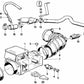 Hose for BMW 3 Series E30, 5 Series E28 (OEM 11631278051). Original BMW.