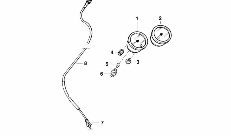 Tubo protector de goma OEM 61138080160 para BMW (Modelos compatibles: E30, E32, E34, E36, E38, E39, E46, E53, E60, E61, E63, E64, E65, E66, E70, E71, E81, E82, E83, E84, E85, E87, E88, E90, E91, E92, E93, F01, F02, F06, F07, F10, F11, F12, F13, F15,