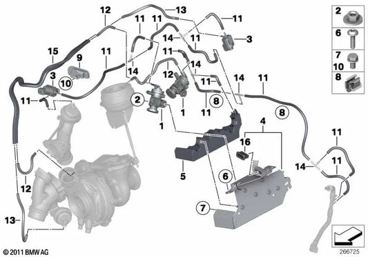 Hitzeschutz für BMW 1er F20, F21, 2er F22, 3er F30, F31, F34, 4er F32, F33, 5er F10, F11, X1 E84, X5 F15 (OEM 11658518876). Original BMW