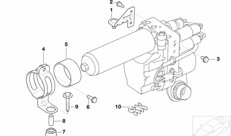 Separador de transmisión OEM 21532228351 para BMW (Modelos compatibles: E36, E46). Original BMW.