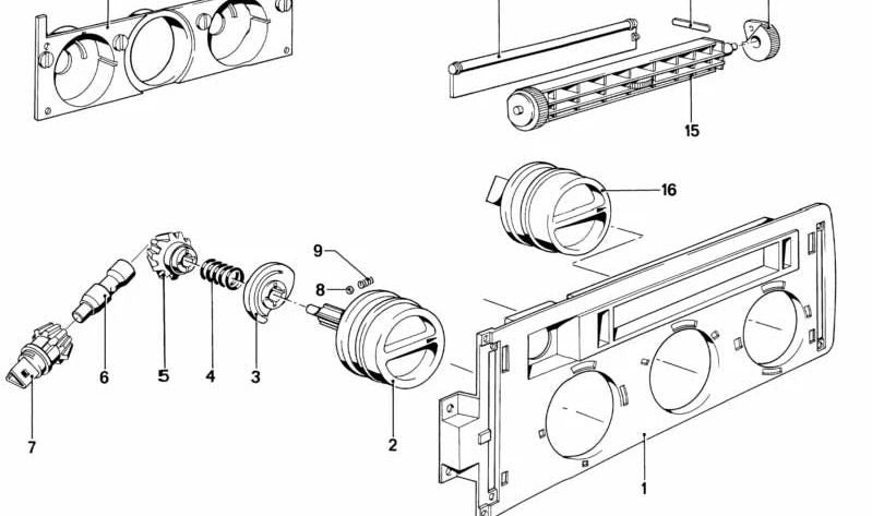 Módulo de engranaje OEM 64111359615 para BMW (Modelos compatibles: E24, E28, E34). Original BMW.