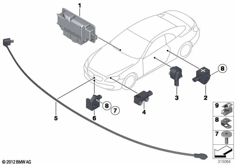 Tuerca de jaula basculante para BMW Serie 3 E92, E92N, Serie 6 F06, F12, F13 (OEM 07146972332). Original BMW