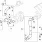 Tubo de conexión para BMW E90, E90N, E91, E91N, E92, E92N, E60N, E61N, E63N, E64N, E83N, E70, E70N, E71 (OEM 11657802590). Original BMW.