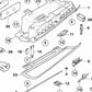 Amortiguador Guantera para BMW Serie 5 E60, E61 (OEM 51167119226). Original BMW